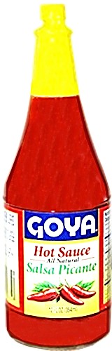 Goya all natural hot sauce. 12 oz